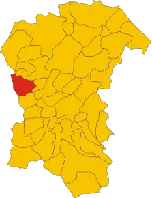Poziția localității Carpineto della Nora