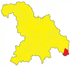 Poziția localității Carrega Ligure