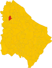 Poziția localității Casacanditella