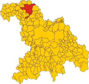 Poziția localității Casale Monferrato