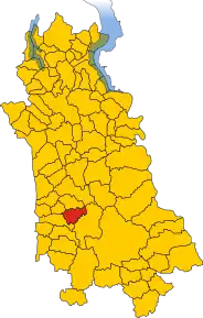 Poziția localității Casaleggio Novara