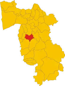 Localizarea Casciana Terme în Provincia Pisa