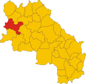 Localizarea Casole d'Elsa în Provincia Siena