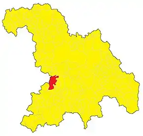 Poziția localității Cassine