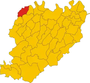 Poziția localității Castel San Giovanni