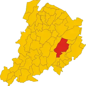 Poziția localității Castel San Pietro Terme