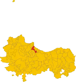 Poziția localității Casteldaccia