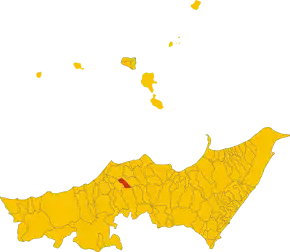 Poziția localității Castell'Umberto