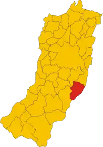 Poziția localității Castellarano