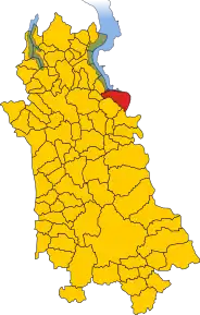 Poziția localității Castelletto sopra Ticino