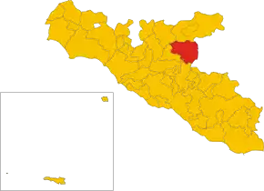 Poziția localității Casteltermini