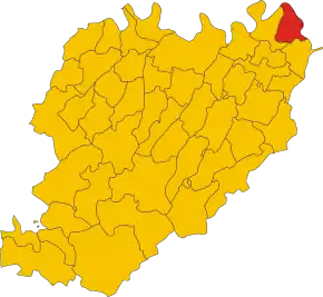 Poziția localității Castelvetro Piacentino