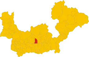 Poziția localității Castione Andevenno