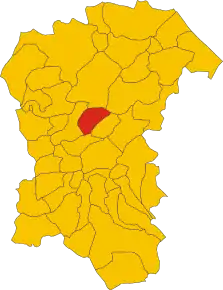 Poziția localității Catignano