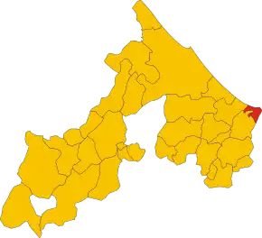 Poziția localității Comune di Cattolica