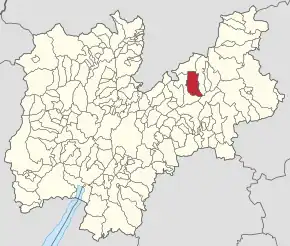 Poziția localității Cavalese