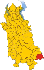 Poziția localității Cerano