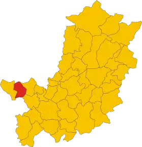 Localizarea Cerreto Guidi în Provincia Florența