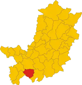 Localizarea Certaldo în Provincia Florența