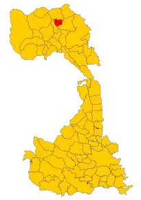 Poziția localității Cervatto