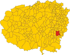 Poziția localității Ceva