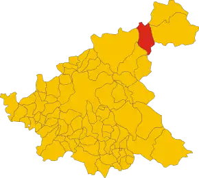 Poziția localității Cittareale