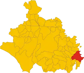 Poziția localității Comune di Civita Castellana