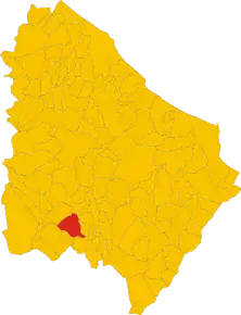 Poziția localității Civitaluparella