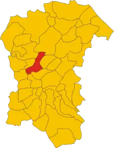 Poziția localității Civitaquana