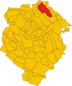 Poziția localității Coggiola