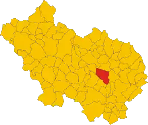 Poziția localității Colle San Magno