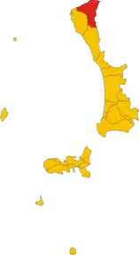 Localizarea Collesalvetti în Provincia Livorno