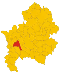 Localizarea Colli a Volturno în Provincia Isernia