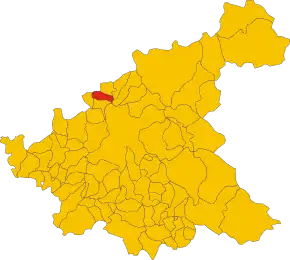 Poziția localității Colli sul Velino