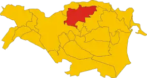 Poziția localității Copparo