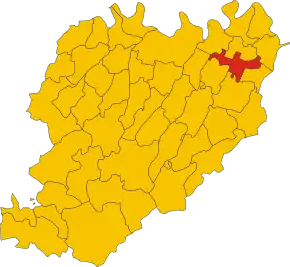 Poziția localității Cortemaggiore