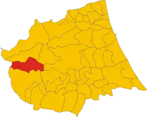 Poziția localității Cortino