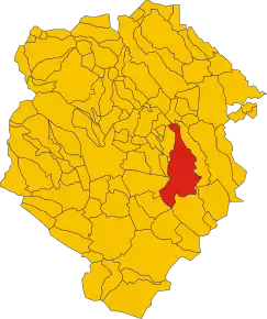 Poziția localității Cossato