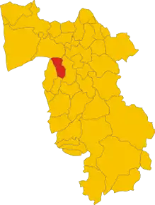Localizarea Crespina în Provincia Pisa