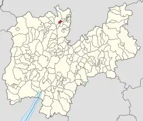 Poziția localității Dambel