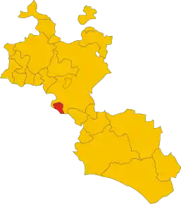 Poziția localității Delia