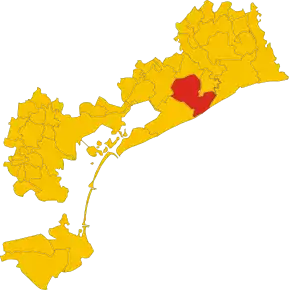 Poziția localității Eraclea