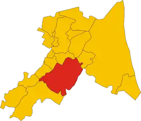 Poziția localității Comune di Faenza