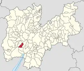 Poziția localității Fiavè