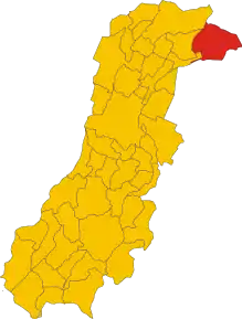 Poziția localității Finale Emilia