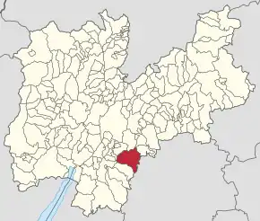 Poziția localității Folgaria