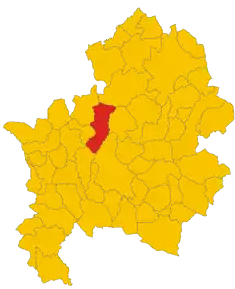 Localizarea Forlì del Sannio în Provincia Isernia