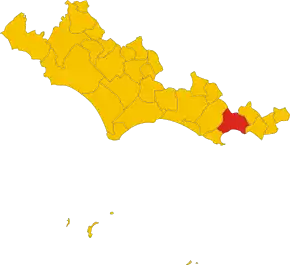 Poziția localității Formia