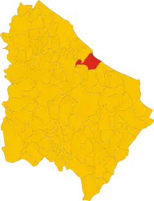 Poziția localității Fossacesia