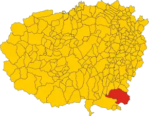 Poziția localității Garessio